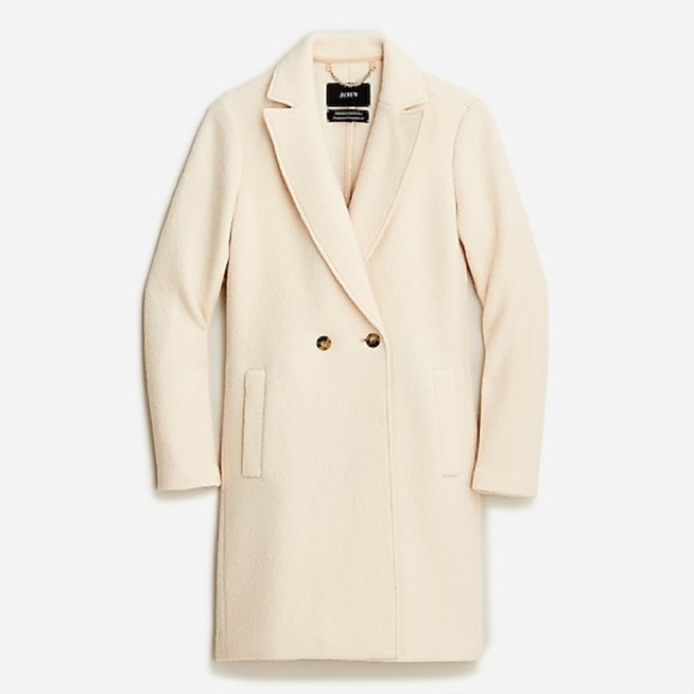 J Crew Petite New Daphne Topcoat In Italian Boiled Wool Item Bm956